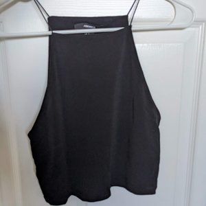 Black Spaghetti Strap CROP TOP - Forever 21 - Women's SMALL - NWOT